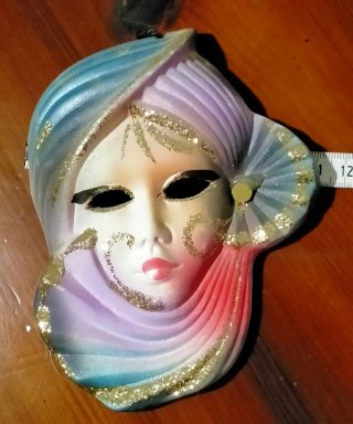 Coppia maschere veneziane vintage