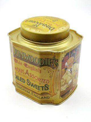 Preciosa caja metálica de galletas Mr. Dinwoodies