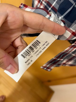 Camisa cuadros Massimo Dutti azul y roja