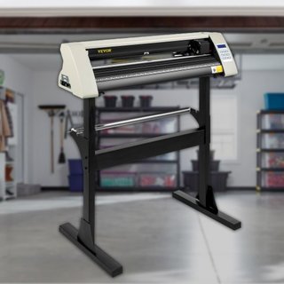 Cortadora de Vinilo Máquina de Cortadora de Vinilo de 28 Pulgadas Máquina Plotter de Corte de Papel de 720 mm con Soporte de Piso Robusto para Cortar Papel Blanco