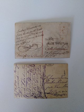 6 Postales Antiguas Escritas