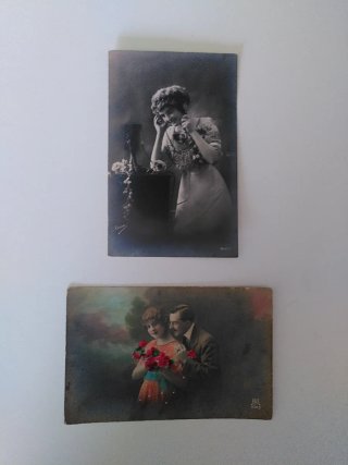 6 Postales Antiguas Escritas