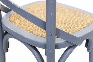 Sedia da Pranzo in Legno con Seduta Intrecciata