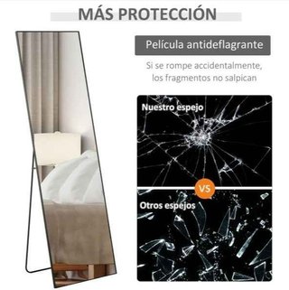 Espejo de Pie Cuerpo Entero Aleación de Alumino