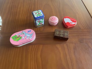 Lote de 5 cajitas decorativas