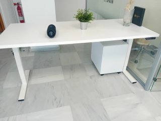 Escritorio Elevable 2 Motores Blanco