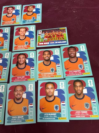 16 cromos Mundial Países Bajos