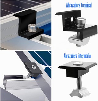 Kit Soportes Placas Solares Aluminio