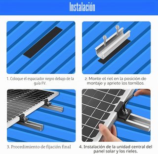 Kit Soportes Placas Solares Aluminio