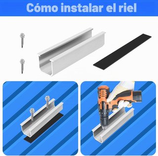 Kit Soportes Placas Solares Aluminio