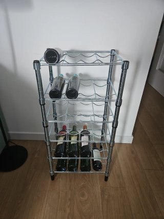 Scaffale per Vino in Metallo 24 Bottiglie
