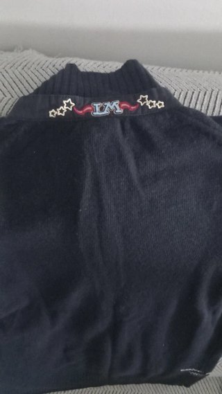 Chaqueta La Martina azul marino con Escudo