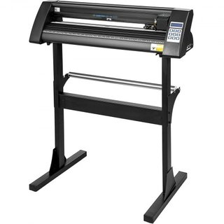 Cortadora de Vinilo Máquina de Cortadora de Vinilo de 28 Pulgadas Máquina Plotter de Vinilo con Alimentación de Papel de 720 mm con Soporte de Piso Robusto para Cortar Papel Negro
