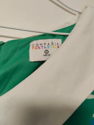 Vestido Compañía Fantástica Verde Talla m