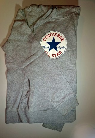 Sudadera Converse Gris con Capucha