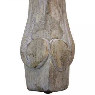 Sedia da Pranzo in Legno e Velluto Taupe Vintage
