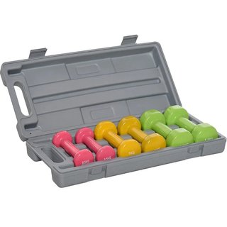 Set Manubri Palestra con Valigetta 2x0.5kg+2x1kg+2x1.5kg