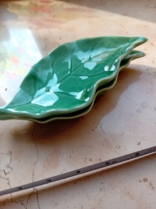Piattini decorativi a forma di foglia
