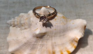 Anillo Plata Baño Oro 14kl