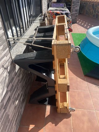 Carrello per barche o canoe con ruote