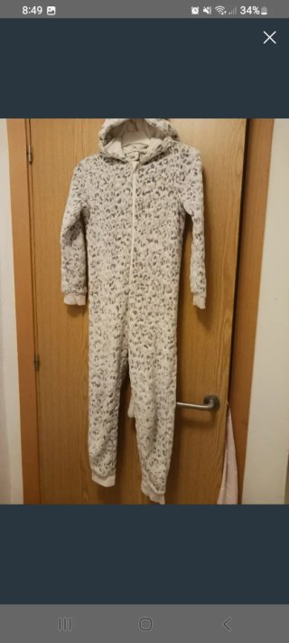 Pijama mono estampado guepardo