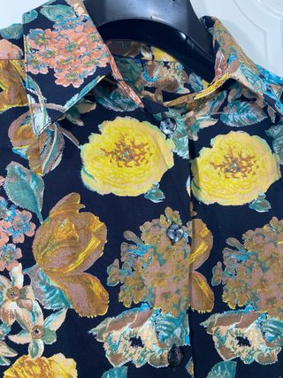 Camicia donna vintage a fiori