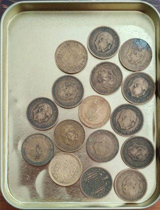 Monedas 1 Peseta Franco (Lote)
