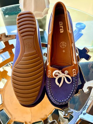 Náuticos mujer Ara azul y marrón