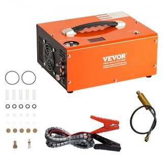 Compresor de Aire PCP, Compresor Portátil de Aire PCP de 4500PSI con Convertidor Integrado, Parada Automática | DC12V/AC230V | Compresor de Tanque de Paintball Libre de Aceite y Agua para Rifle de...