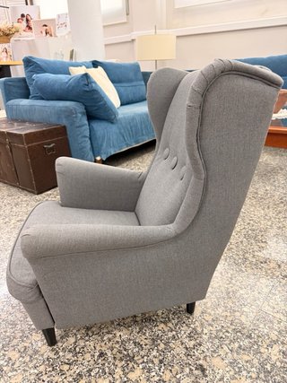 Sillón orejero infantil gris Ikea