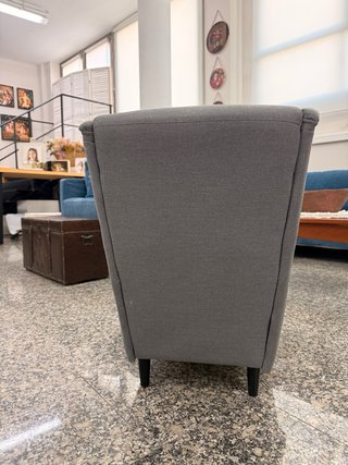 Sillón orejero infantil gris Ikea