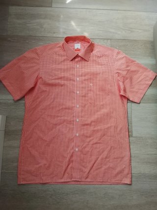 Camicia a quadri Olymp tg L arancione