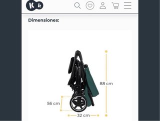 Silla de paseo Kinderkraft Route Negra y gris