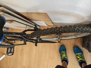 Bicicleta antigua negra