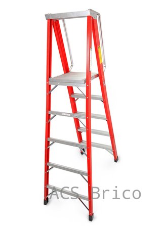 Escalera Fibra Tijera 2x5 - 1,42 Metros - 10401 - Mader