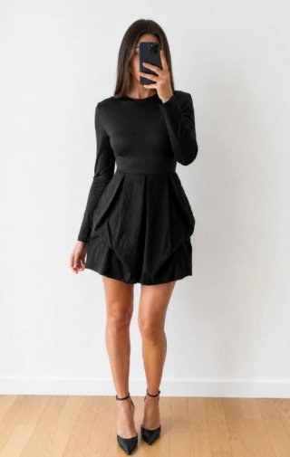 Vestido negro Talla S