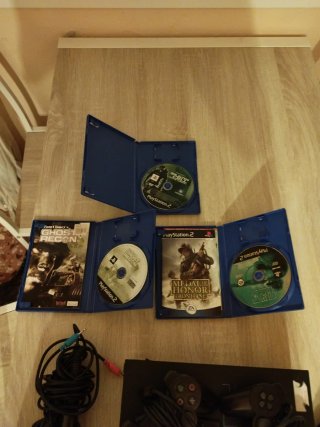 Consola PS2 Negra + 3 Juegos y Mandos