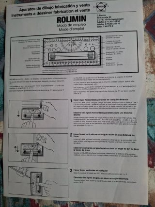 Regla Dibujo Transladador ROLIMIN