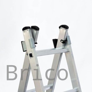 Escalera Aluminio 3x10 - 2,88+2,88+2,88 M - 67-73-67x25mm