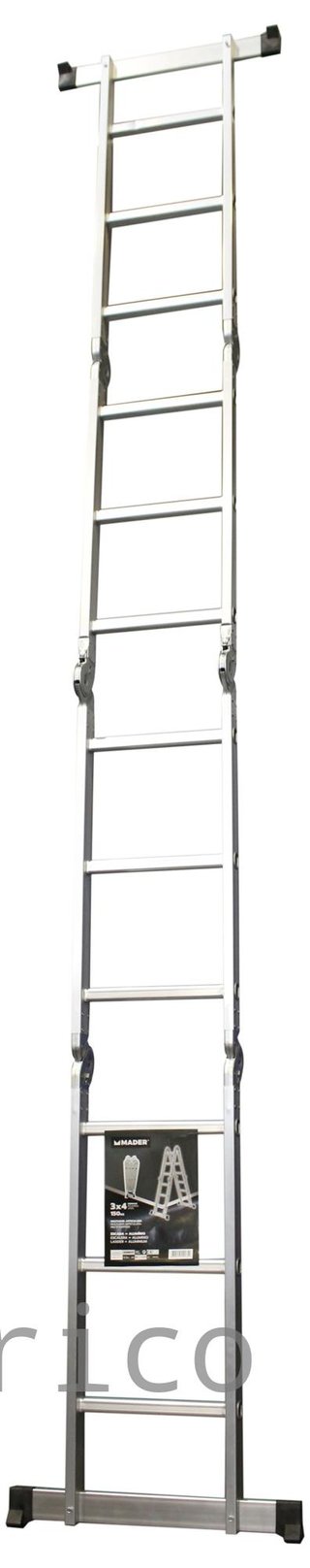 Escalera Multisusos Aluminio Profesional 4x3 Peldaños - 10085