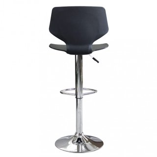 Sgabello Bar Regolabile Nero 45x78cm Poggiapiedi