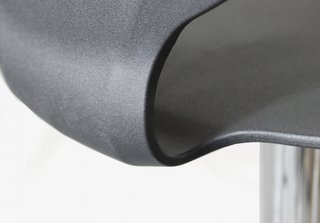 Sgabello Bar Regolabile Nero 45x78cm Poggiapiedi