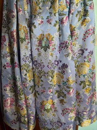 Traje de Fallera Azul y Dorado