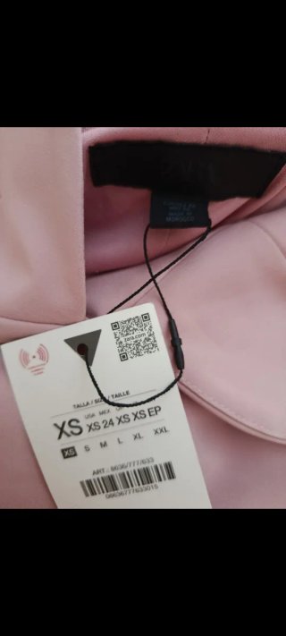 Vestido Zara Rosa Talla XS