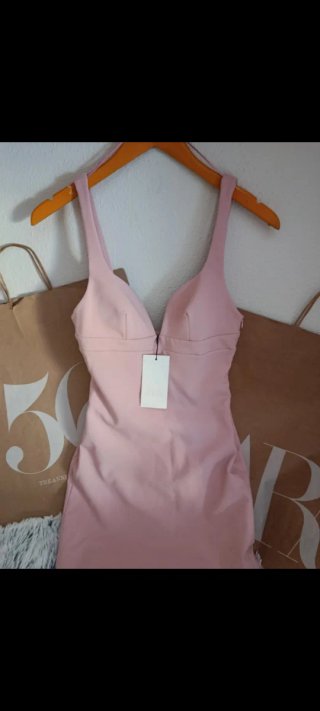 Vestido Zara Rosa Talla XS