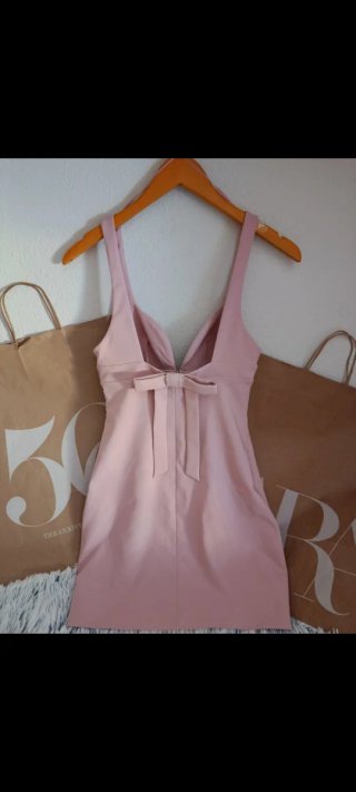 Vestido Zara Rosa Talla XS