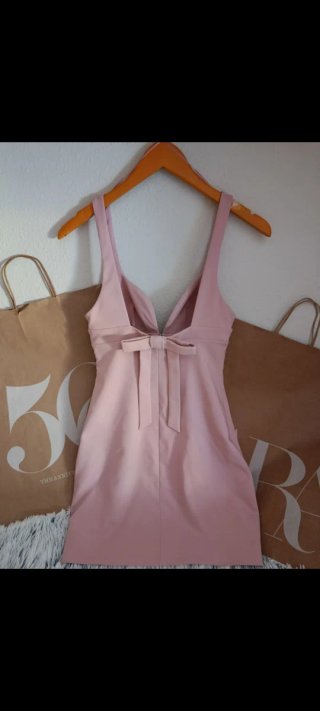Vestido Zara Rosa Talla XS