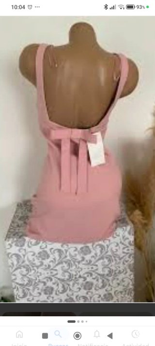 Vestido Zara Rosa Talla XS