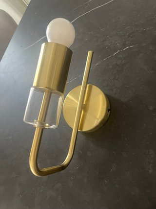 Aplique Maison du Monde dorado y cristal