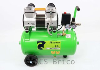 Compresor Aire Silencioso 24L - 2HP - 37185 - Saurium